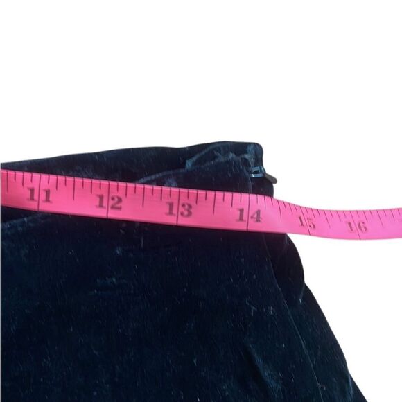 90s Vintage Black Velvet Maxi Wheaton & Katz size 12 witchy whimsigoth - Picture 2 of 5